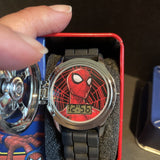 Spiderman Spinner Flip Cover LCD Youth Watch  Blk Band In Collectable Box