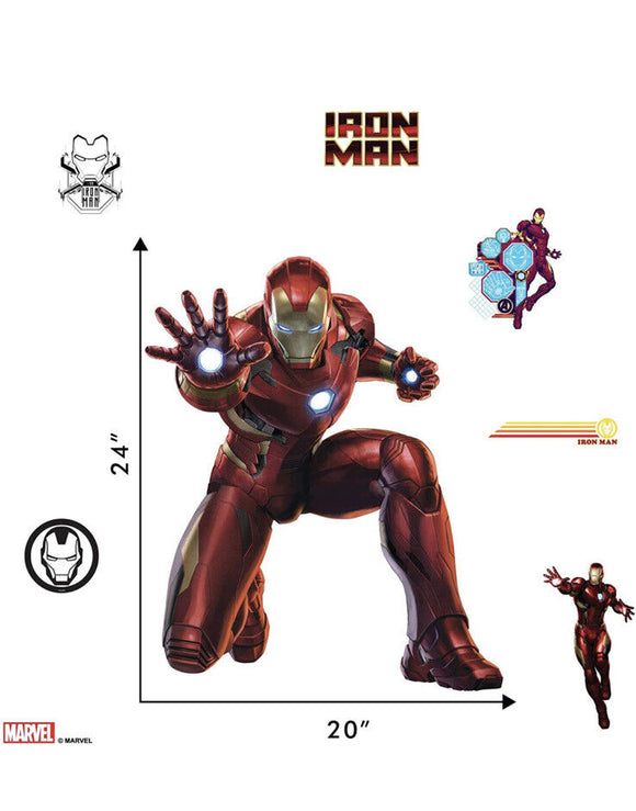 Iron Man Decals Stickers W/Augmented 3D Reality Decor