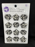 Wilton Icing Decorations - Zebra Pattern 12Ct