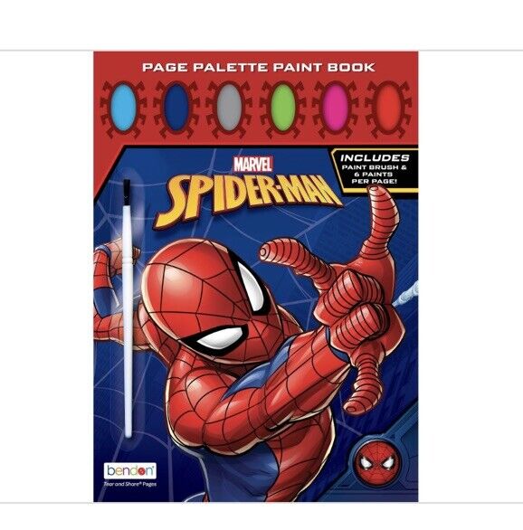 Marvel Spider-Man Page Palette Activity Book