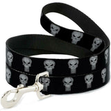 Buckle Down DOG LEASH - STONE PUNISHER LOGO4 1" Wide 4'
