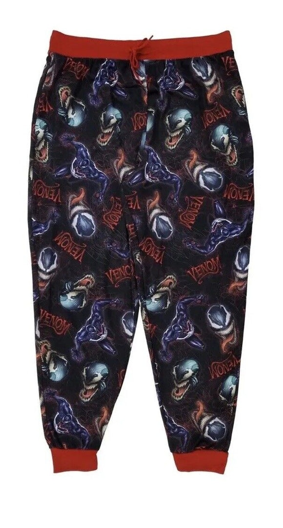 Mens Medium Marvel Venom Jogger Style Sleep Pants Pajama Bottoms
