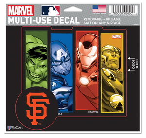 San Francisco Giants  MARVEL MULTI-USE DECAL 5" x 6"