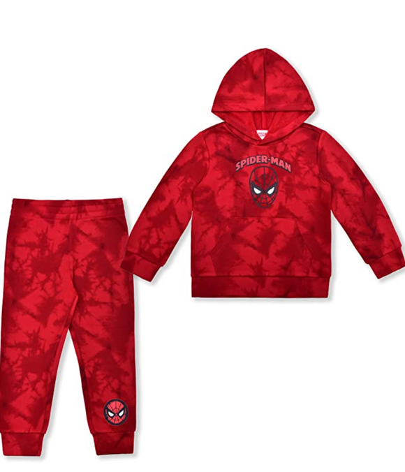 Marvel Spiderman Hoodie and Jogger Pant Set for Boys Size 6 Red