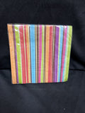 Amscan Disposable 2 Ply Lunch Napkins in Stylish Stripes Print (16 Pack)