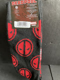 Marvel Dead Pool 2pair Mens Crew Socks Size 6-12