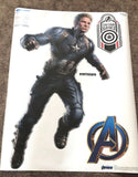 Original FATHEAD Avengers: Endgame Captain America Decal Sticker 28” X 51” Marvel NEW