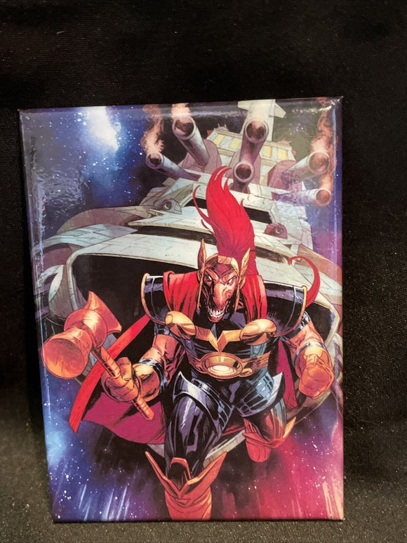 Marvel Comics Earth-616 Thor Beta Ray Bill Character Magnet Multi-Color