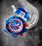 Invicta Marvel Ltd Ed 7/3000 Captain America Mens Quartz 52mm Stainless 30313