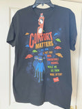 Hanes Comfort Matters 3-D T-shirt With 3-D Glasses Medium Black