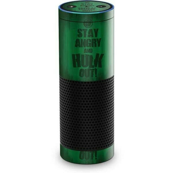 Marvel Stay Angry and Hulk Out Amazon Echo Skin By Skinit NEW