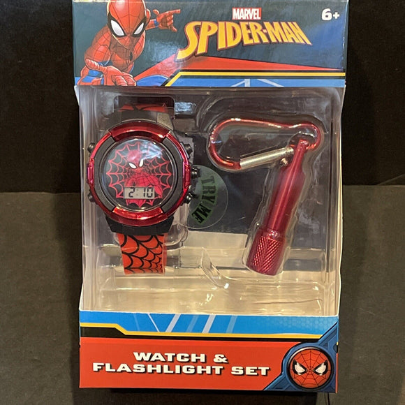 Marvel Spiderman Youth  Watch with Flashlight