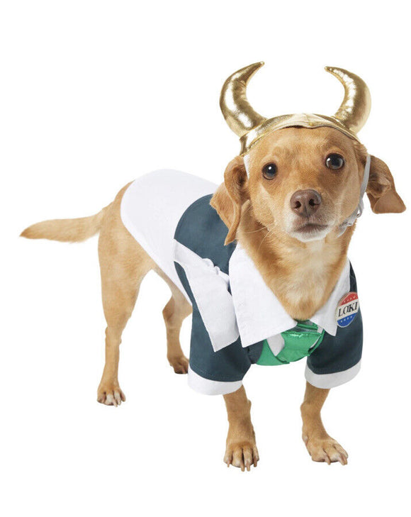Marvel Loki President Dog Costume Sz Large
