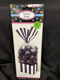 Amscan Black & White Striped Party Bag W/Twist Ties Measures 3.1" X 3.5",