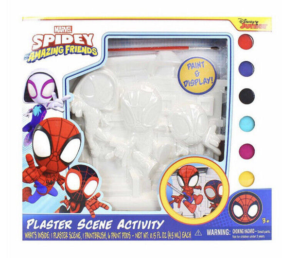 Marvel Spidey & Friends Plaster Paint Scene Activity