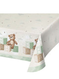 Teddy Bear Baby Shower Paper Tablecloth 54" x 102" Baby Shower Party Tableware
