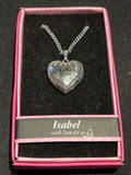 Heart Picture Locket With Love Necklace 16-18" Chain Isabel