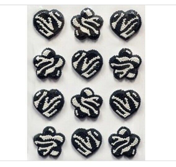 Wilton Icing Decorations - Zebra Pattern 12Ct