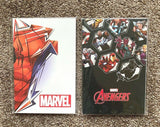 Set Of 2 Marvel Spider-Man Avengers Notebook Journal 5.5x8.3” 32 Sheets Ea NEW