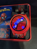 Spiderman Spinner Light Up LCD Kids Watch