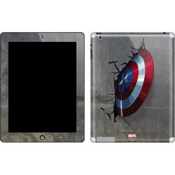 Marvel  Captain America Vibranium Shield Apple iPad 2 Skin By Skinit NEW