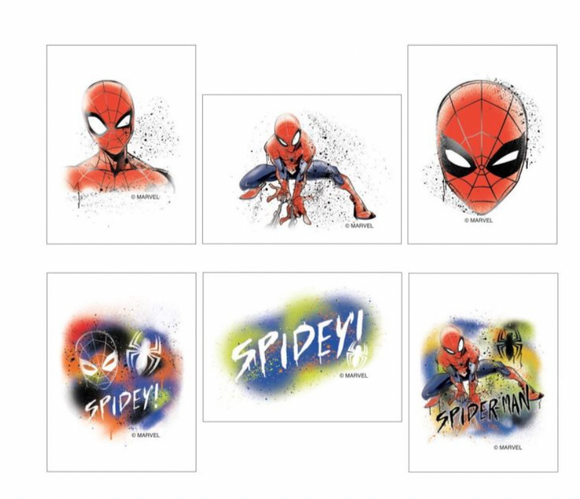 Marvel Spider-Man Temporary Tattoos - Prizes and Giveaways - 144 per Pack