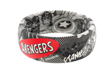Groove Life AVENGERS BLACK AND WHITE COMIC RING Size 10 Silicone NEW
