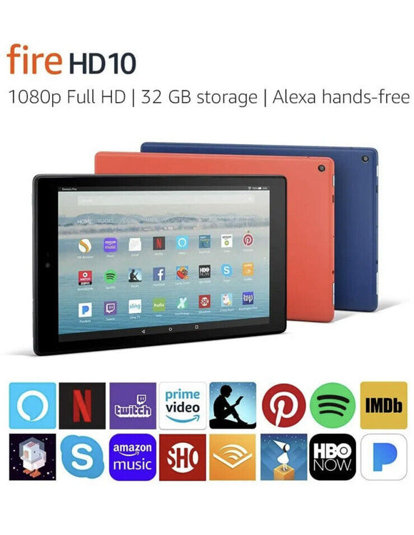 Amazon Fire HD 10 32GB, Wi-Fi, 10.1