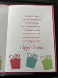 Merry Christmas Granddaughter Greeting Card w/Envelope