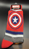 Marvel Avengers and Captain America Shield Socks (2 Pairs) Sz 6-12