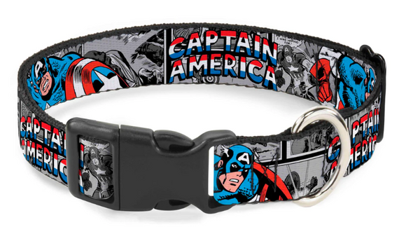 Plastic Clip Collar - Marvel CAPTAIN AMERICA 2-Poses/Comic Blocks: WCA046 15