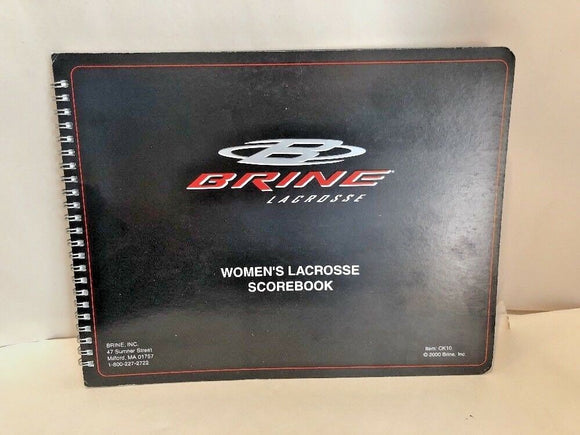 Brine Womans Lacrosse Scorebook NEW