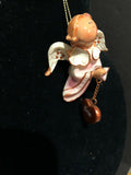 Pink Erin Prayer Angel Orn by the Encore Group made by Russ Berrie NEW