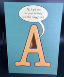 Humorous Birthday Greeting Card w/Envelope