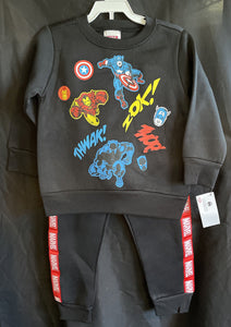 Marvel Heroes Toddler Sweatshirt & Jogger Set Size 2T