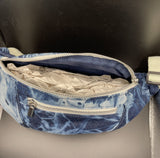 Wild Fable 2 Tone Denim Belt Bag W/ Adjustable Strap