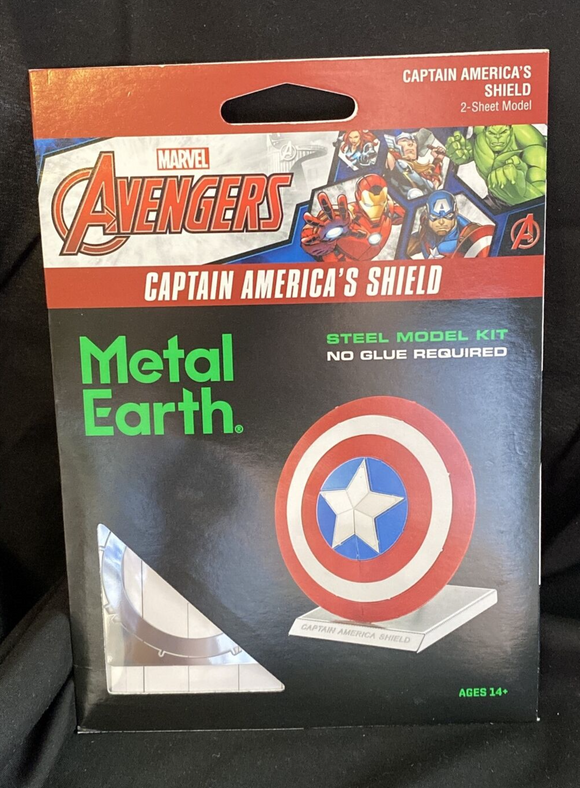 Fascinations Metal Earth Marvel Captain America's Shield 3D Model Kit MMS321