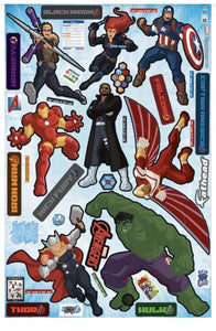 Original FATHEAD Marvel Assemble Kids RealBig Wall Decal Stickers 96-9170 Marvel NEW