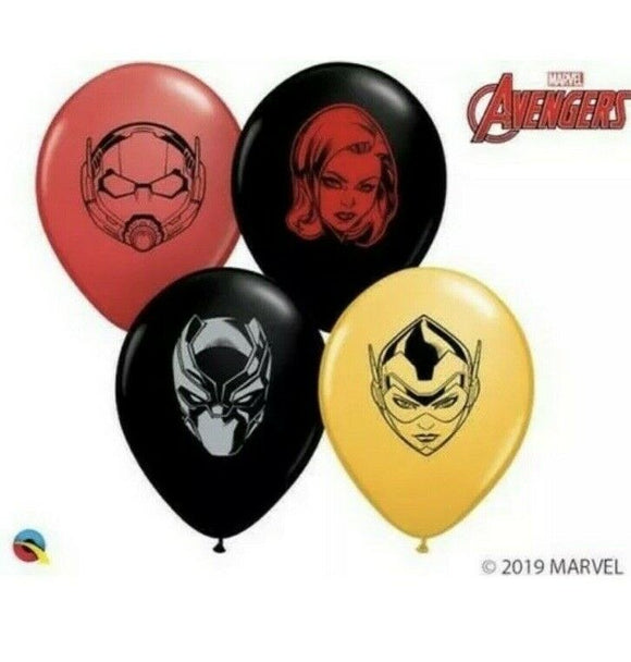Qualatex Marvel Superhero Characters Faces Assorted 5” Latex Balloons (100 pcs.)