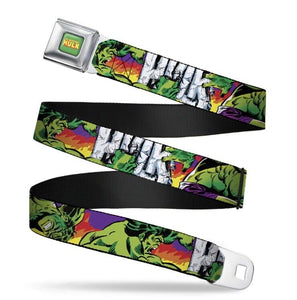 Buckle Down Full Color Marvel Hulk Seatbelt Men’s Belt WHU006