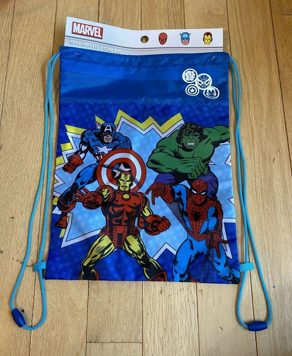 Marvel Avengers Drawstring Gym Bag NEW