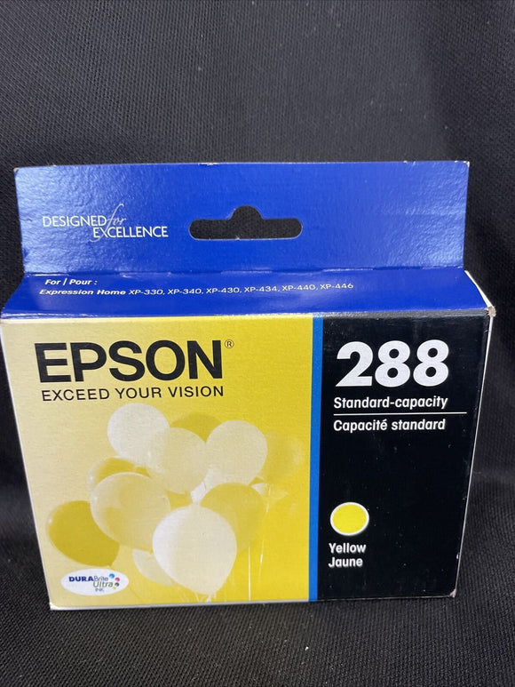 Epson 288 Yellow Ink Cartridge T288320 Exp 02/2024