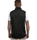 Burnside B3910 Men's Sweater Knit Vest Heather/Black Size Small