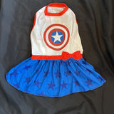 Marvel Captain America Doggie Dress Size Medium