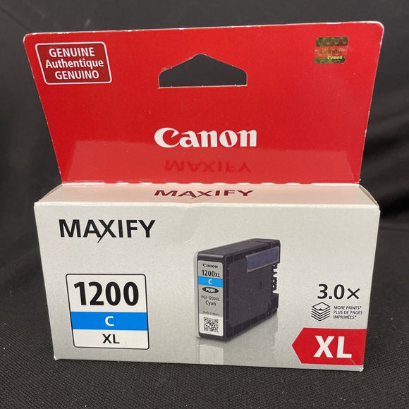 Genuine Canon Maxify 1200 C Cyan XL Ink Cartridge - NEW SEALED