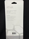 ATIVA Mini Display Port Male to VGA Female Pigtail, White,