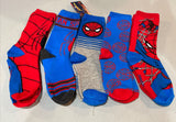 Spiderman Youth Socks 5 Pairs Size 6-8.5