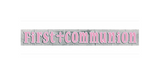 Amscan Pink Fringe First Communion Banner 1pc 10'