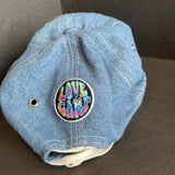 Girls Denim Live Camp Baseball Hat w/ Lace Up Back