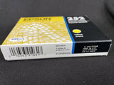 Epson 252 Yellow T252420 Ink Cartridge Genuine EXP 04/2024